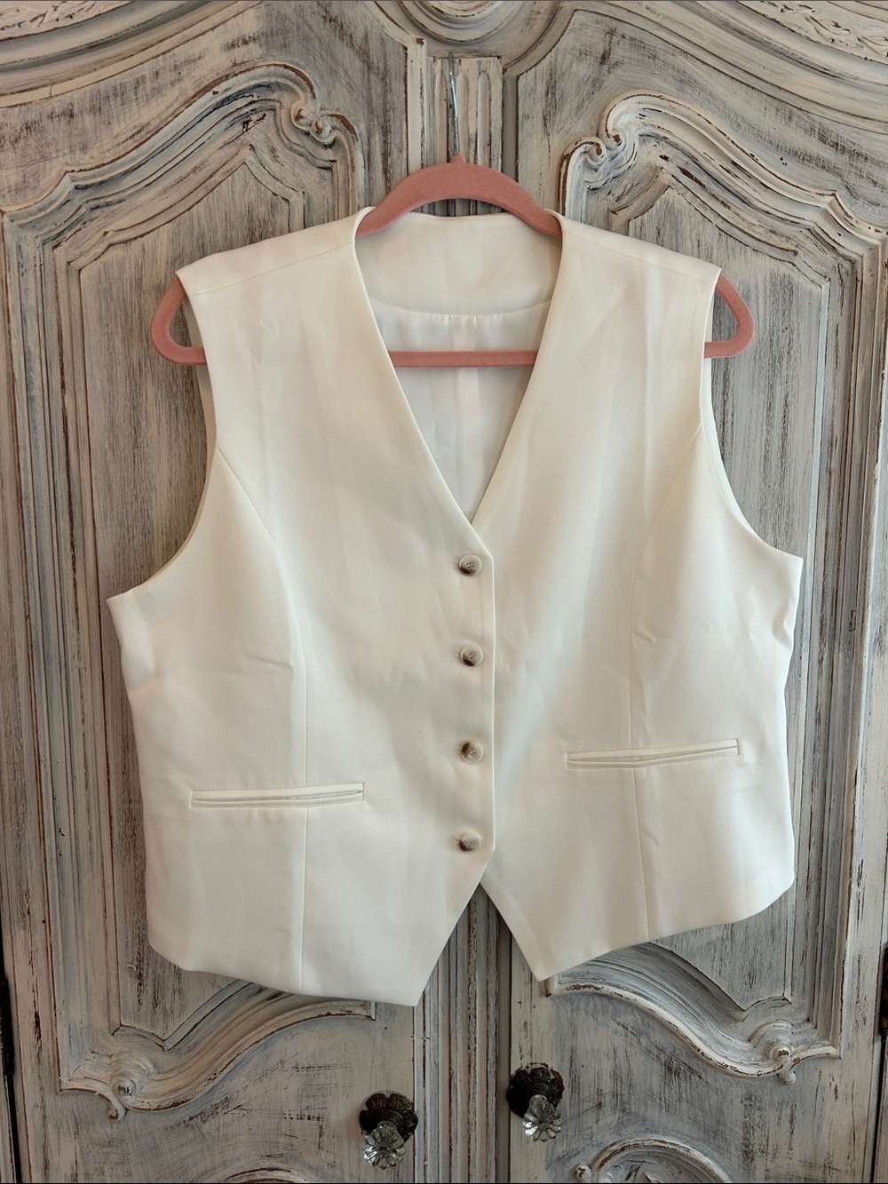 Classic Cream Women's Vest - Timeless Waistcoat